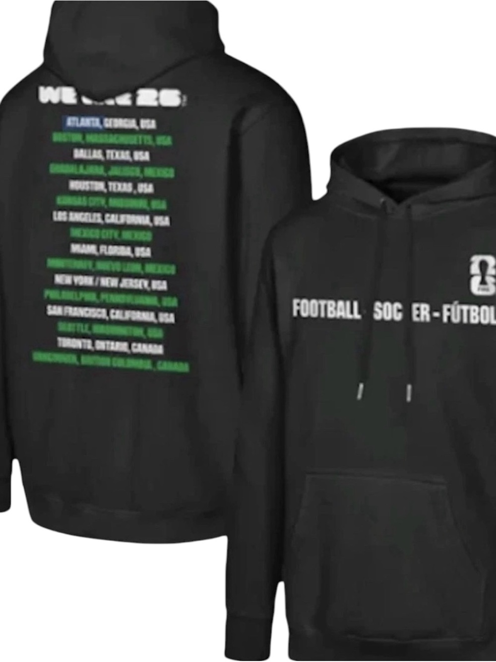 FIFA World Cup 2026 Graphic Hoodie - Black (fanatics) $120